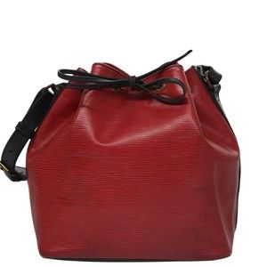 Louis Vuitton Noe Red Leather shoulder